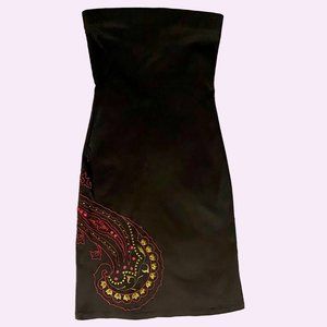 Tessuto vintage strapless LBD size 2